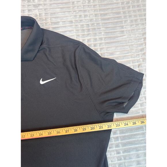 Nike University Of Houston Golf Polo Black Shirt Tiger Woods Size Large UH - Picture 5 of 9